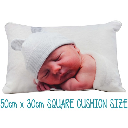 Single Photo Cushion Cover [Medium - 30cm x 50cm, Cushion cover only, Single Side Print