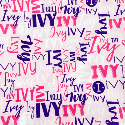 Modern Name Bag (Hot Pink)