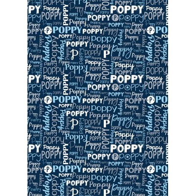 King Single Modern Name Minky For Poppy