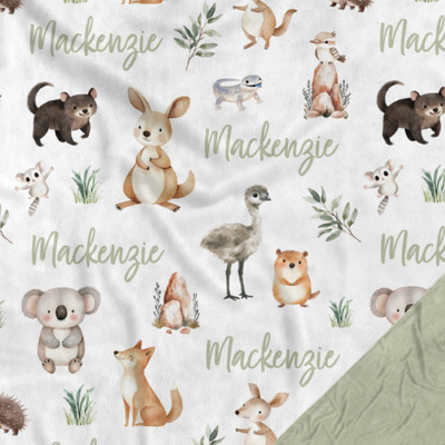 Aussie Animals Minky