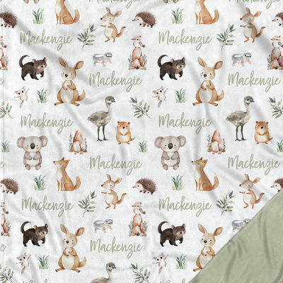 Aussie Animals Minky