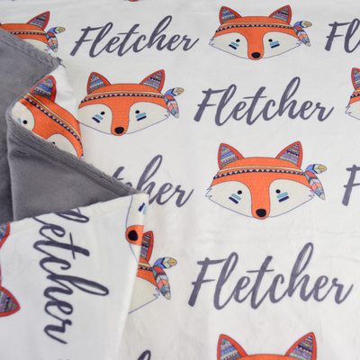 Oh So Foxy Minky (GREY)