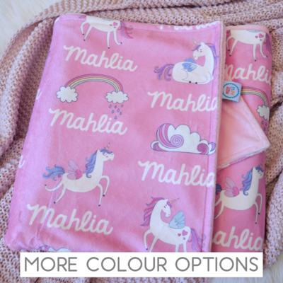 Unicorn Magic Minky Blanket