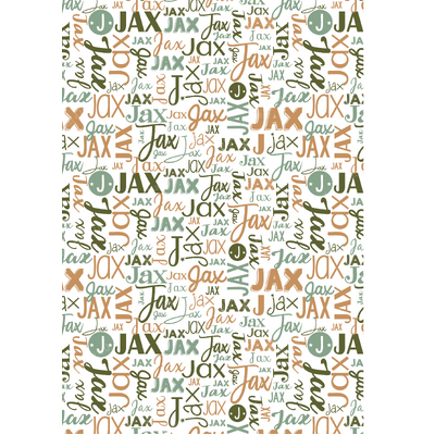 Modern Name Minky (Olive Sage Sand)