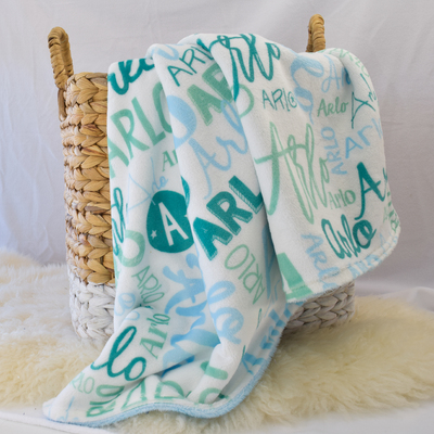 Modern Name Minky (SEA GREEN)