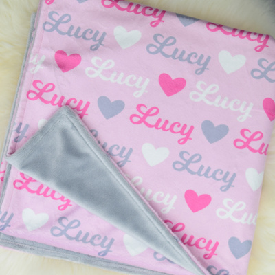My Heart Name Minky (LIGHT PINK)