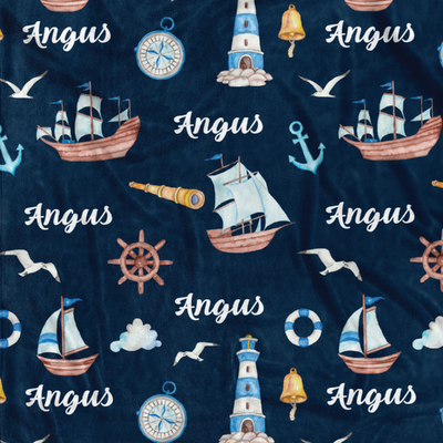 Sail Boat Minky