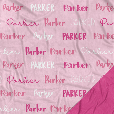 Personalised Name Blanket (Pinks)