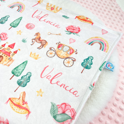 Princess Personalised Minky Blanket