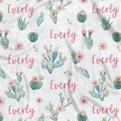 Cactus Bloom Minky