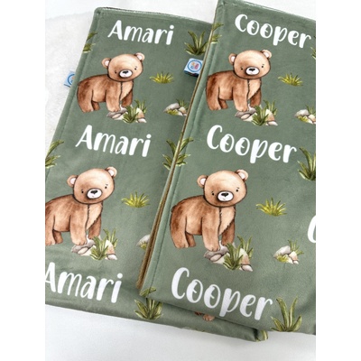 Teddy Bear Minky Green