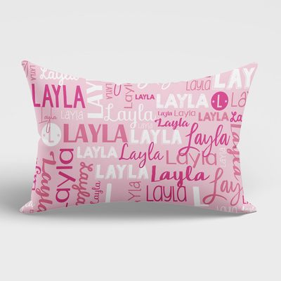 Modern Name Pillowcase (Pinks)