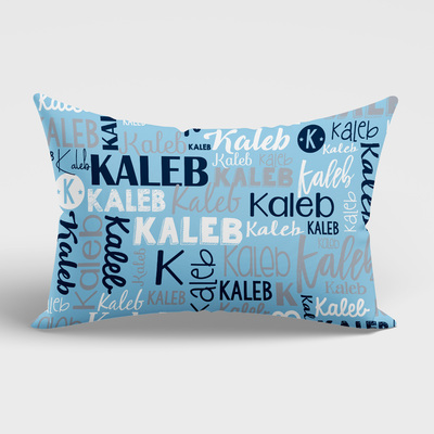 Modern Name Pillowcase (Blue)