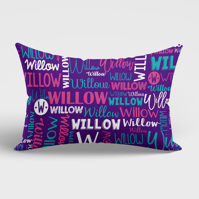 Modern Name Pillowcase (Violet)