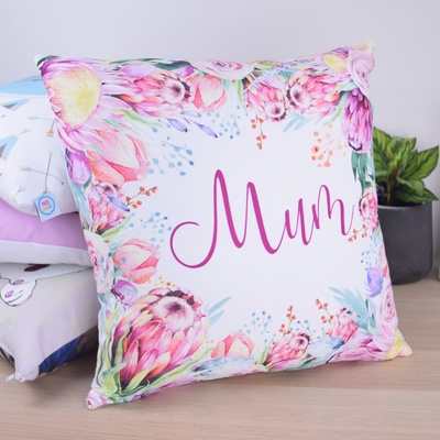Protea Floral Personalised Cushion