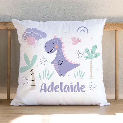 Girl Dinosaur Cushion