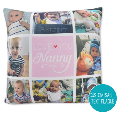 Celebration Photo Cushion Cover 9 Tiles