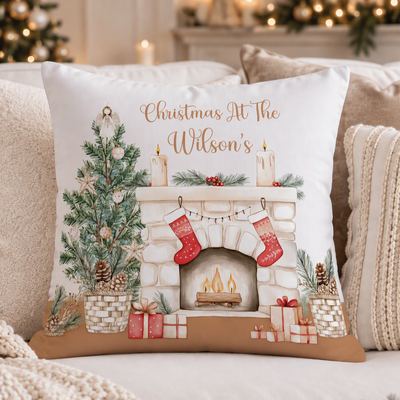 Christmas Fireplace Cushion