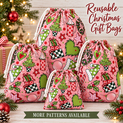 Reusable Christmas Gift Bags