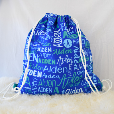 Modern Name Bag (Royal Blue)