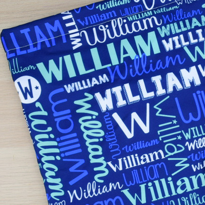 Modern Name Bag (Blue Green)