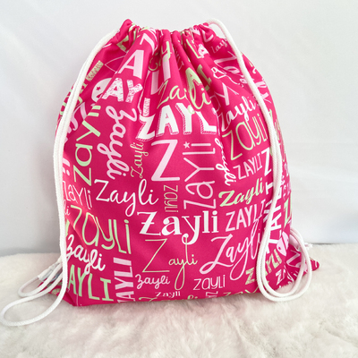 Modern Name Bag (Pink Sage)