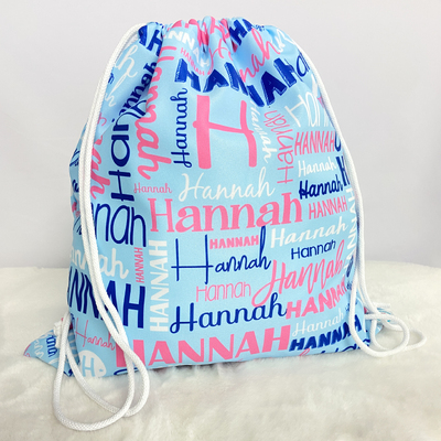 Modern Name Bag (Blue Pink)