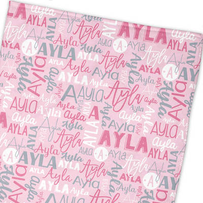 Modern Name Towel (Baby Pink)