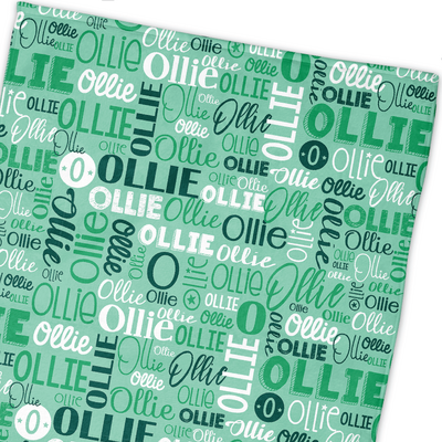 Modern Name Towel (Greens)