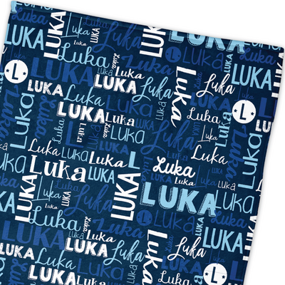 Modern Name Towel (Navy Electric Blue)