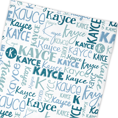Modern Name Towel (Petrol Spa Stone)