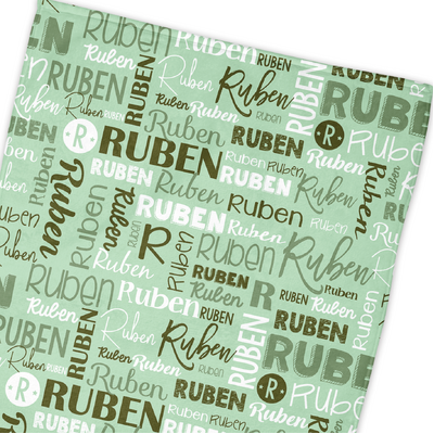 Modern Name Towel (Army Sage Tea)
