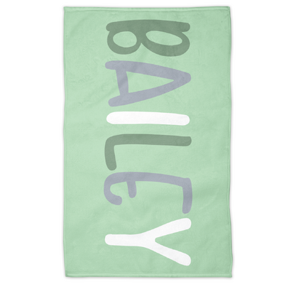 Personalised Towel (Green)
