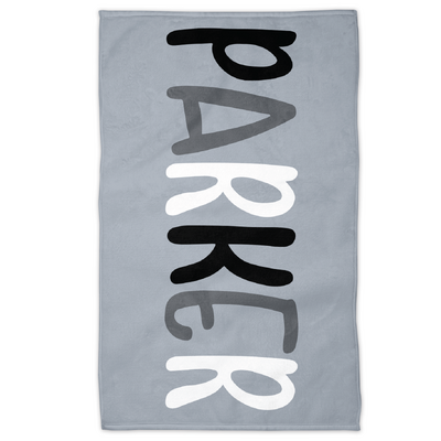 Personalised Towel (Grey)