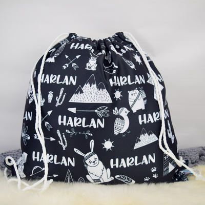 My Tribe Drawstring Bag (BLACK)