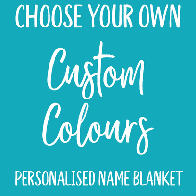 Personalised Name Blanket (Custom Colour)