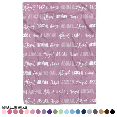 Personalised Name Repeat Blanket