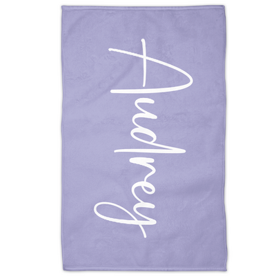 Script Towel (Lavender)