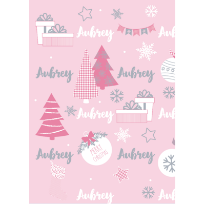 Pink Let It Snow Santa Sack