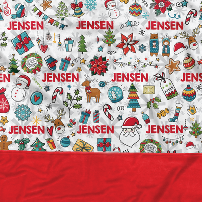 Christmas Blanket White