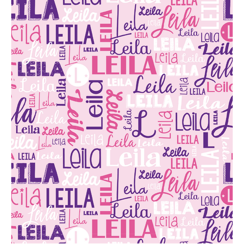 Modern Name Bag (Hot Pink)