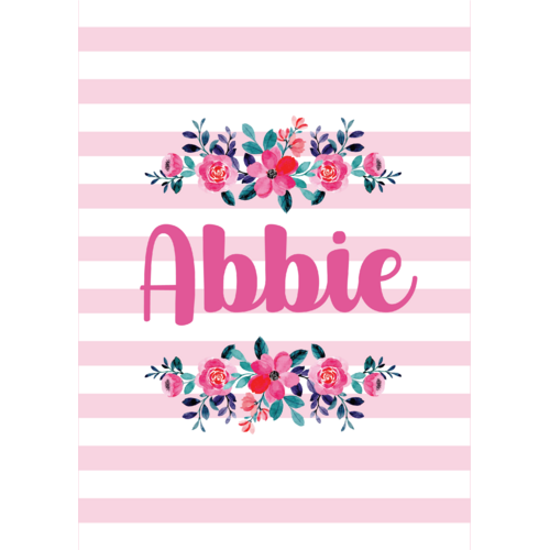Custom order for Abbie - Floral reverse side