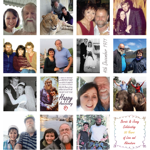 50th Wedding Anniversary blanket for Tina