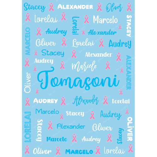 Customer Order Family Blanket Breast Cancer Logo