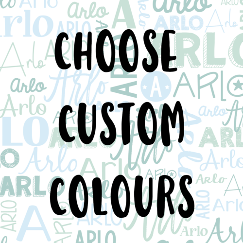 Fitted Cot Sheet (Custom Colours)