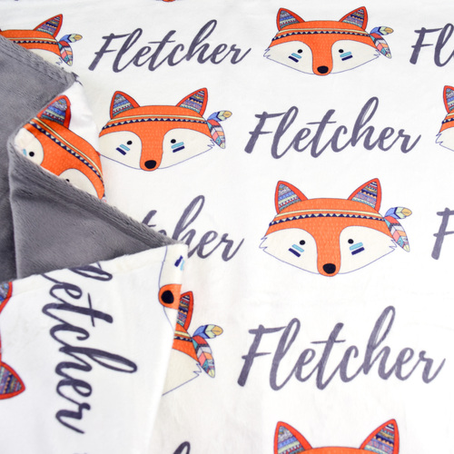 Oh So Foxy Minky (GREY CUDDLY 50x50cm)