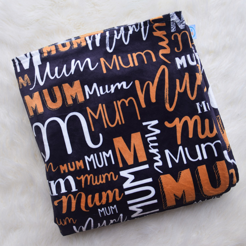 Mums Personalised Blanket (BLK/GOLD/WHITE)