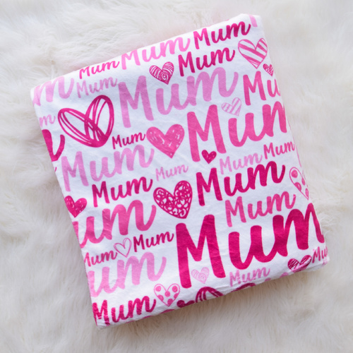 Mum Hearts Blanket