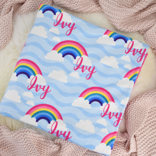 Dreamy Rainbow Minky (PRAM 70x100cm)