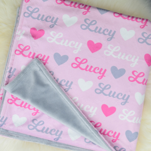 My Heart Name Minky (LIGHT PINK PRAM 70x100cm)